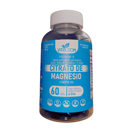 Gomas Citrato De Magnesio Vitalcom X60