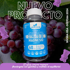 Gomas Citrato De Magnesio Vitalcom X60