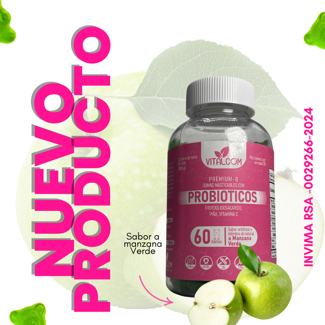 Gomas Probioticos Vitalcom X60