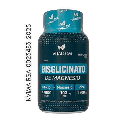 Bisglicinato de Magnesio Vitalcom 💙 – Energía, fuerza y salud en cada tableta