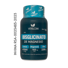 Bisglicinato de Magnesio Vitalcom 💙 – Energía, fuerza y salud en cada tableta