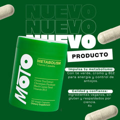 MOTO 60 Cap, tu nueva vitamina diaria para activar el metabolismo de forma natural 🔥