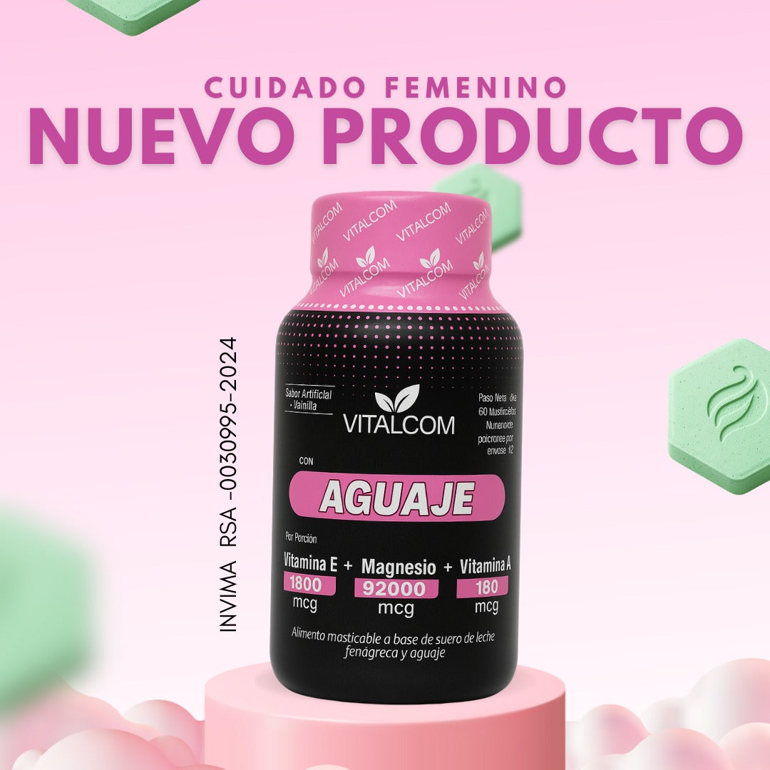 🌸 Aguaje  Vitalcom– Belleza y bienestar desde adentro 🌸 60 cap