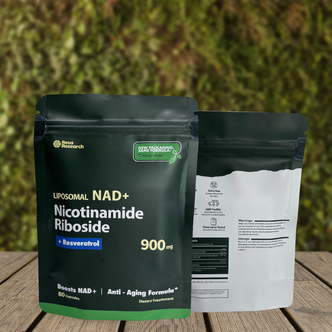 🧬 Liposomal NAD+ con Nicotinamida Ribósido y Resveratrol 80 CAP