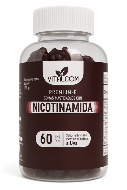 Gomas Nicotinamida Vitalcom X60