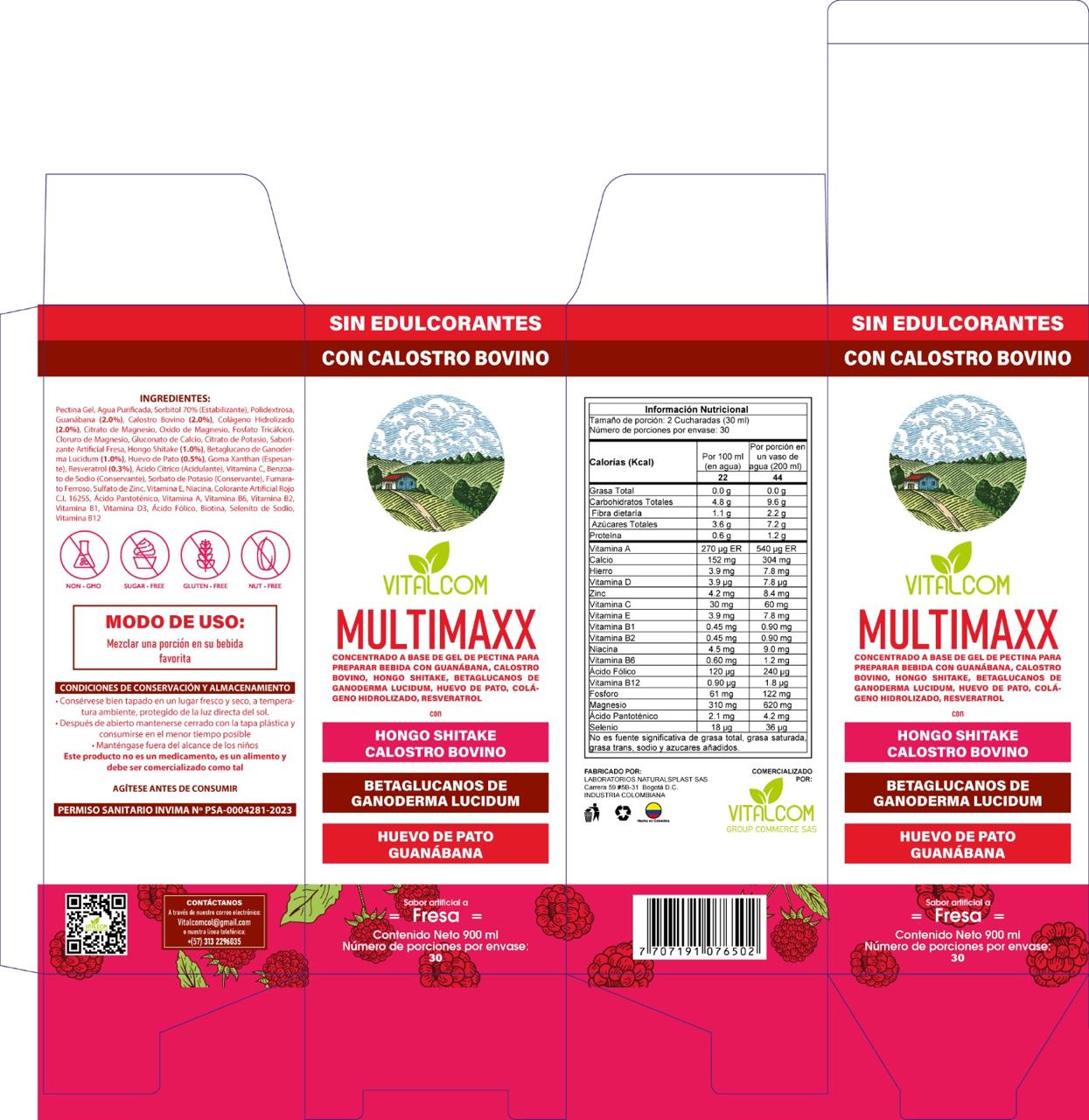 Multimaxx Fresa 1000ml